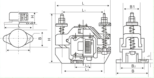 电磁仓壁振动器结构尺寸